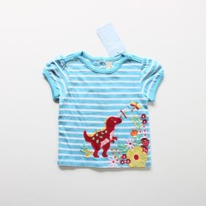 JoJo Maman Bebe Dino and Flower Shirt